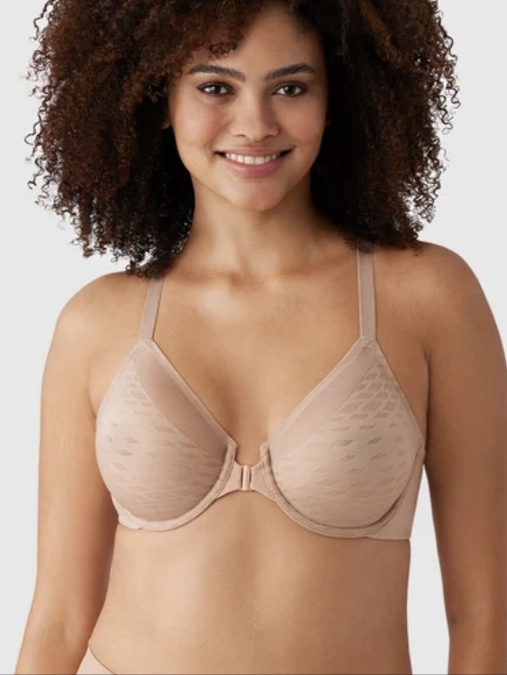 WACOAL Sz 34DDD  855436 Elevated Allure Underwire Front Close Racerback Bra EUC